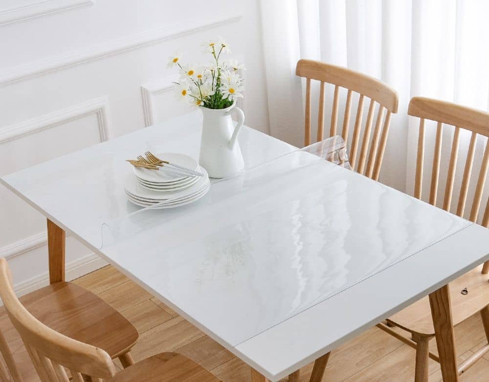 Nappe protège-table en cristal transparent , épais 75 microns - DCLIC - Le  Prêt à Napper