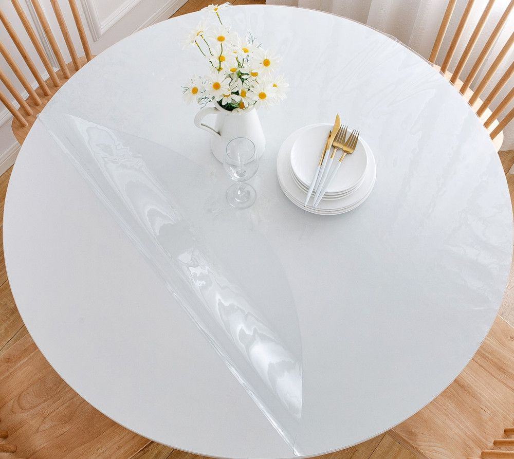Protège-nappe transparent Rond (diam. 180 cm)